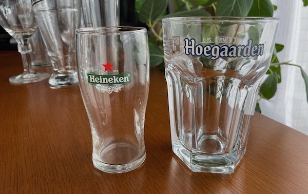 これまで集めてきたオリジナルビールグラスのまとめ！「Heineken（ハイネケン）」／「Hoegaarden（ヒューガルデン）」