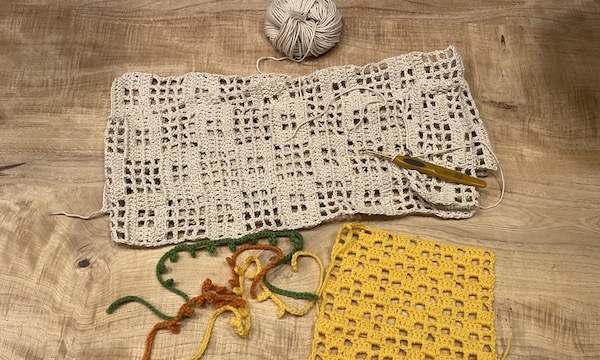 日本手芸普及協会「かぎ針編み通信講座」の入門科に挑戦中